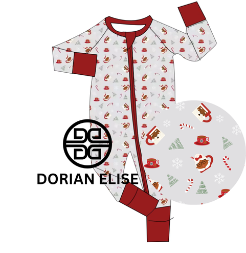Pre-Order Gender Neutral Cocoa Santa Matching Family Pajama Sleeper