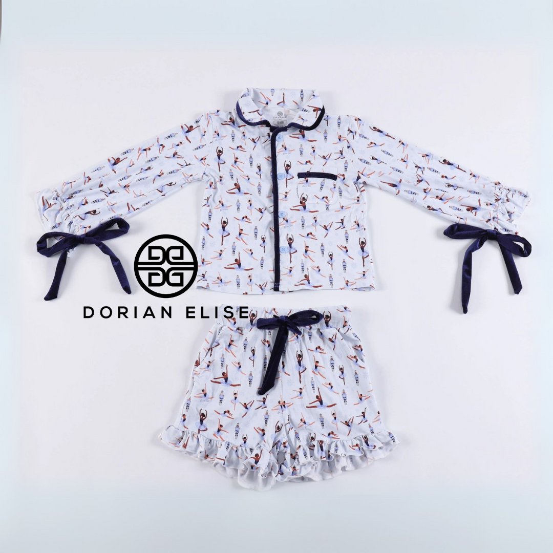 PRE-ORDER Sugar Plum Dreams Nutcracker Ballet Lounge Short Set