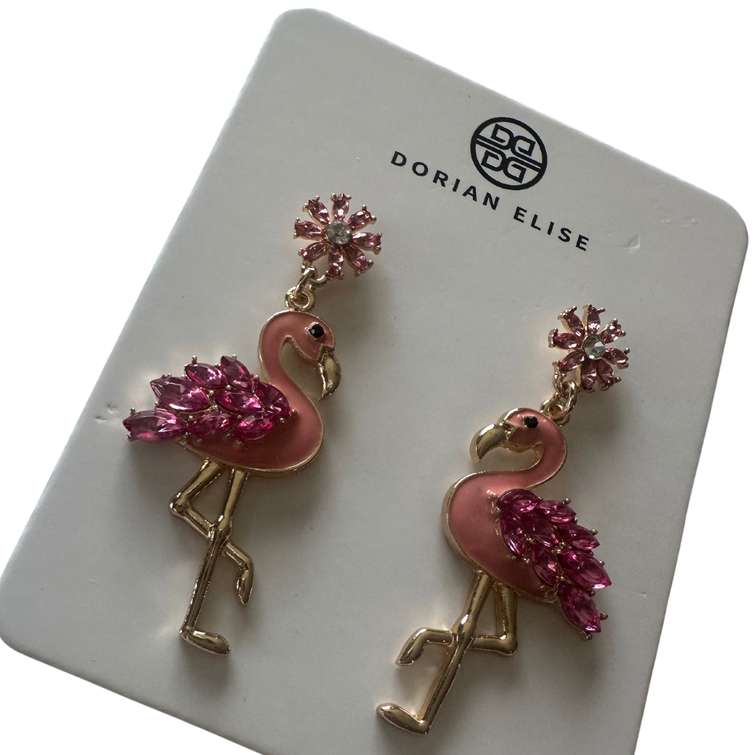 “Flamingo Fancy” Statement Earring