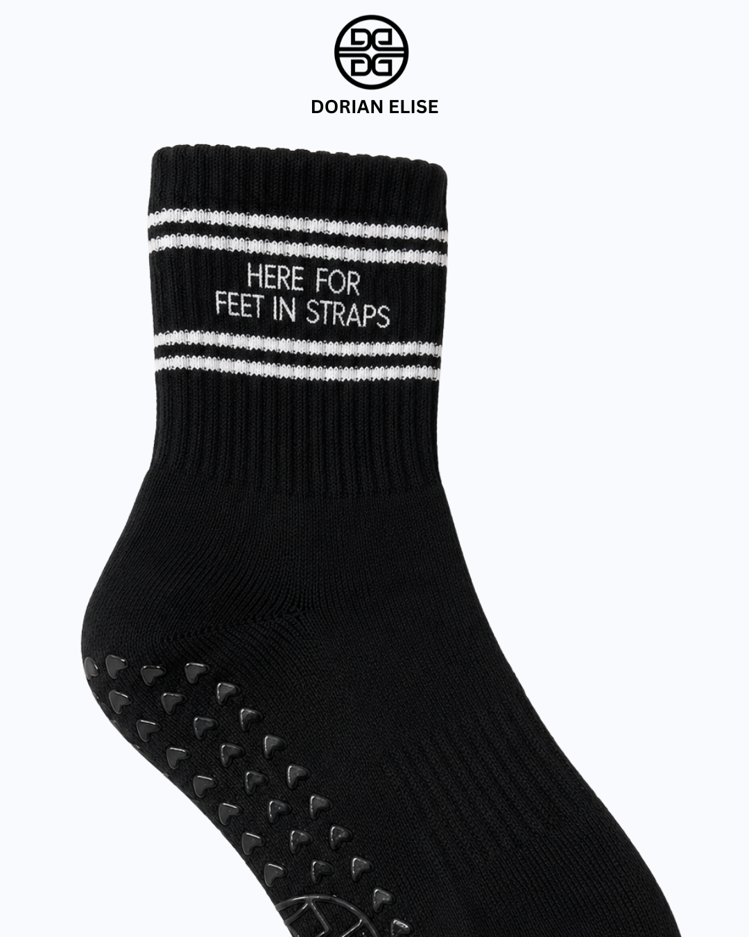Here For Feet In Straps Grip Socks