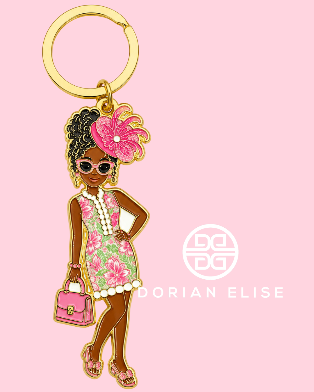 The Palm Beach Socialite Keychain