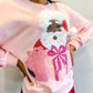 PRE-ORDER Cocoa Santa Sequin Luxe Women's Black Santa Sweatshirt