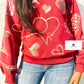 Heartfelt Harmony Sequin Luxe Women's Sweatshirt