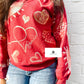 Heartfelt Harmony Sequin Luxe Women's Sweatshirt