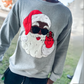 Unisex Cocoa Santa Black Santa "You Better Watch Out"Sweatshirt